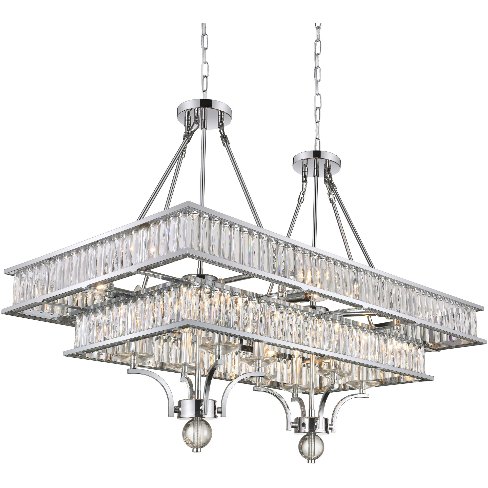 Shalia 16 Light 37 inch Chrome Island/Pool Table Light Ceiling Light