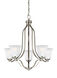 Emmons 5 Light 23.88 inch Brushed Nickel Chandelier Ceiling Light