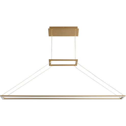 Xanni LED 6 inch Aged Brass Pendant Ceiling Light