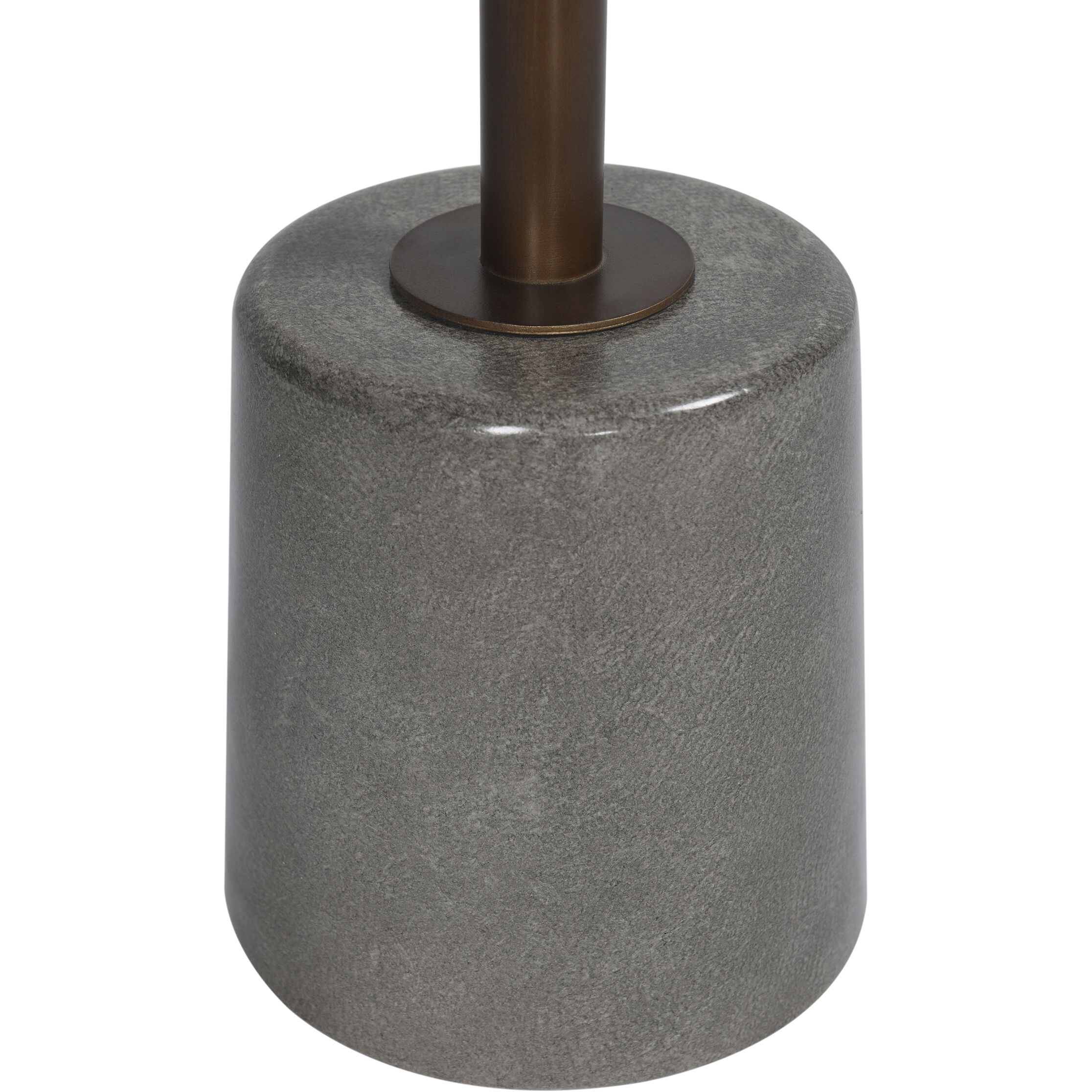 Cameron 56 inch Gray and Aged Bronze Side Table