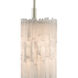 Moonstone 1 Light 8 inch Chinois Silver Leaf Pendant Ceiling Light, Aviva Stanoff Collection