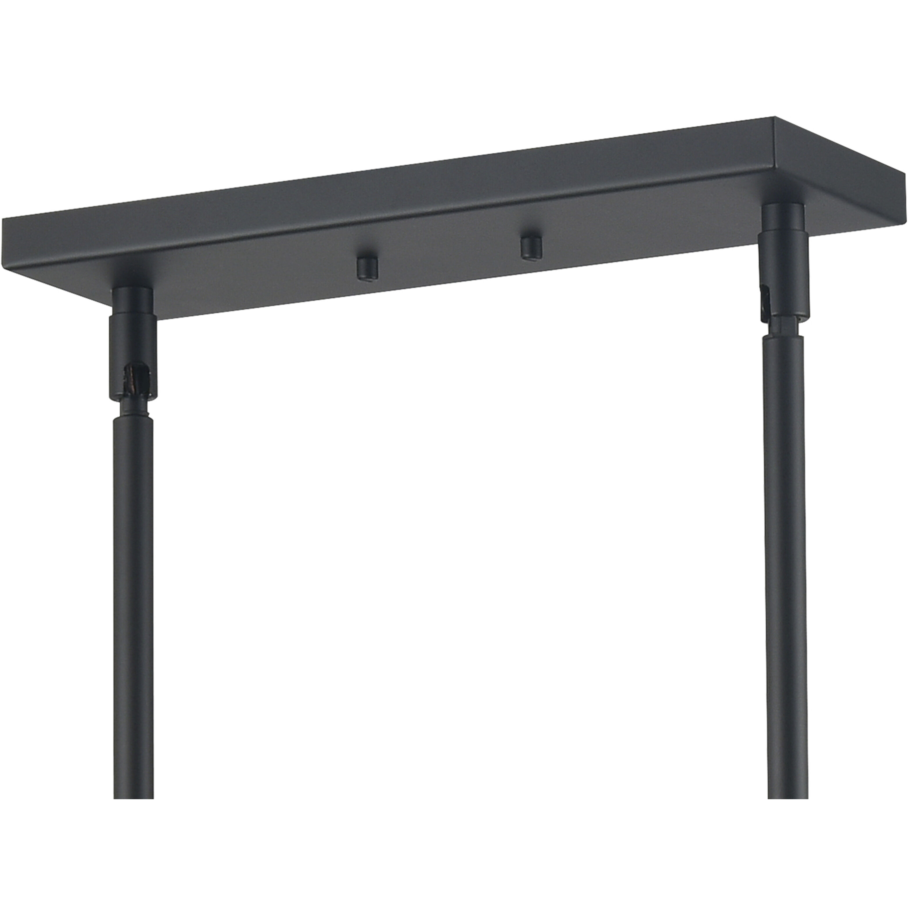 Dylan 4 Light 39 inch Black Linear Chandelier Ceiling Light