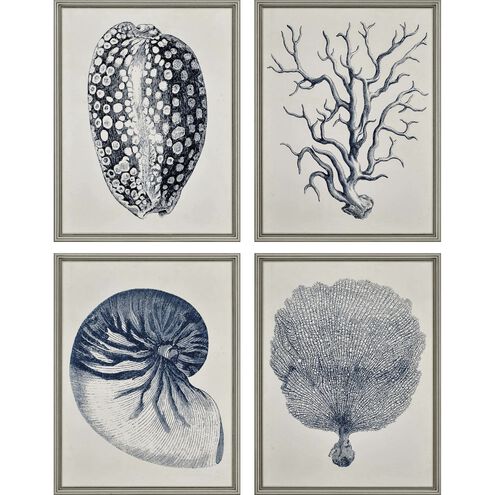 Naturals Collection Blue Framed Art