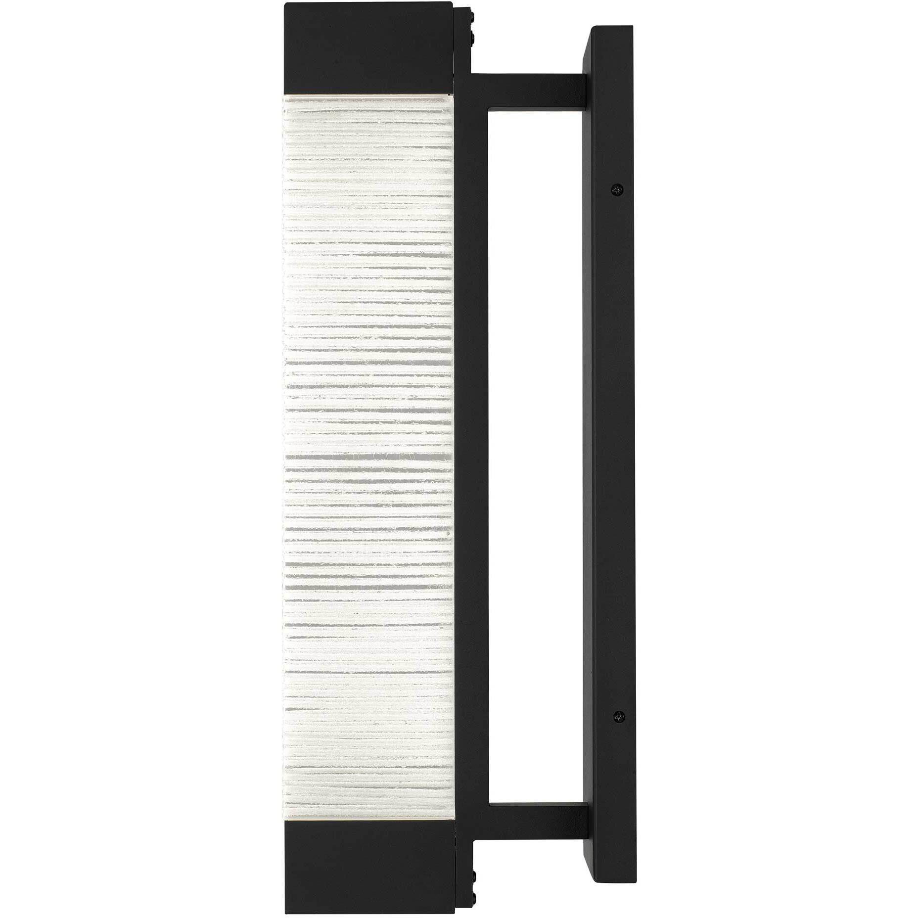 Solice LED 21 inch Sand Black Outdoor Wall Sconce