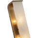 Abbott 2 Light 4.25 inch Vintage Brass Bath Vanity Light Wall Light in Vintage Brass and Alabaster
