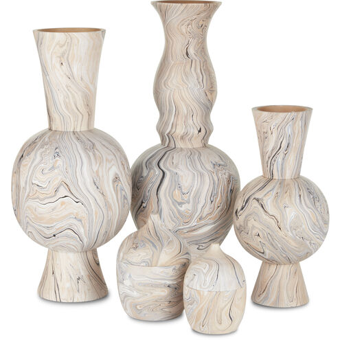 Gray Marbleized 22 inch Vase