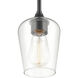 Ashford 1 Light 5.25 inch Matte Black Mini-Pendant Ceiling Light
