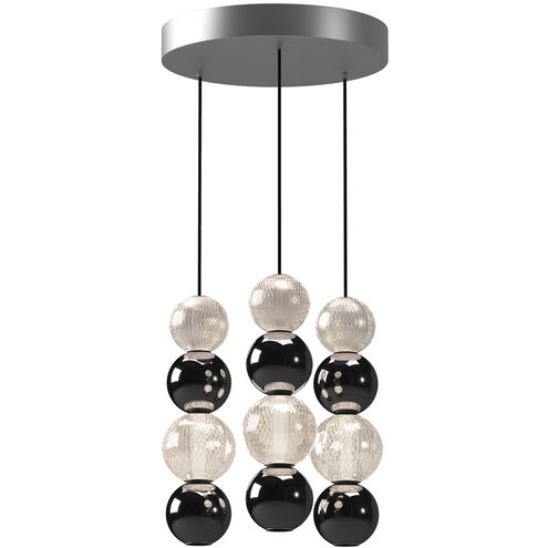 Onyx LED 14.63 inch Polished Nickel Multi-Pendant Ceiling Light
