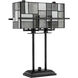 Collins 21 inch 60.00 watt Aged Gun Metal Table Lamp Portable Light