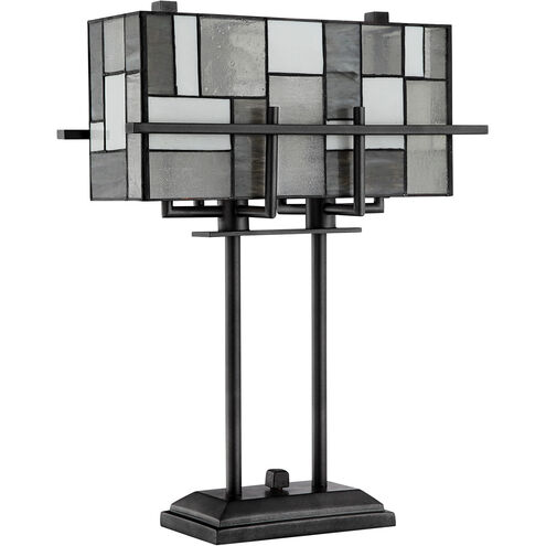 Collins 21 inch 60.00 watt Aged Gun Metal Table Lamp Portable Light