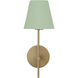 Xavier Bath Sconce Wall Light in Vibrant Gold and Green