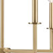 Dunne 6 Light 30 inch Lacquered Brass Chandelier Ceiling Light