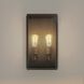 Hollis 2 Light 16 inch Blackened Brass Exterior Wall Sconce