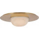 Kelly Wearstler Fosse LED 21 inch Antique-Burnished Brass Flush Mount Ceiling Light