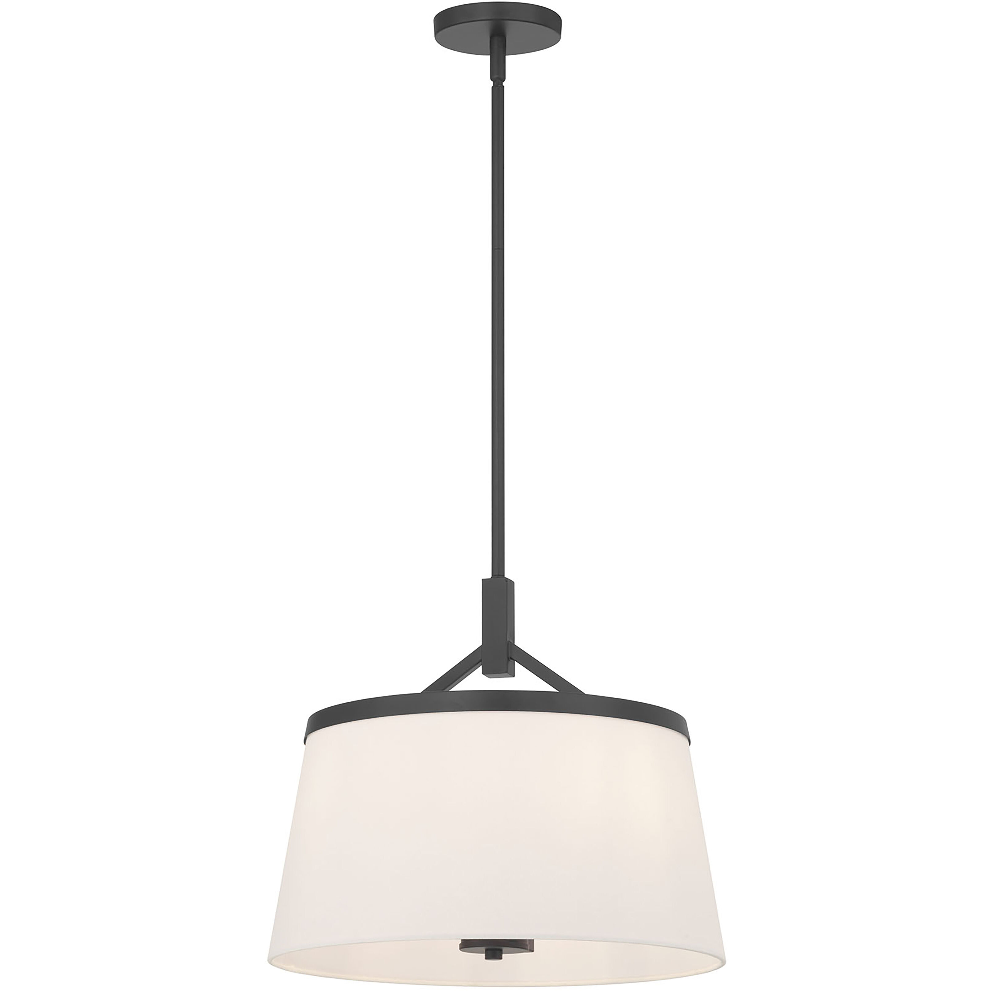 Montrine 3 Light 16 inch Matte Black Pendant Ceiling Light