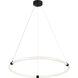 Inkara LED 31.5 inch Matte Black Pendant Ceiling Light