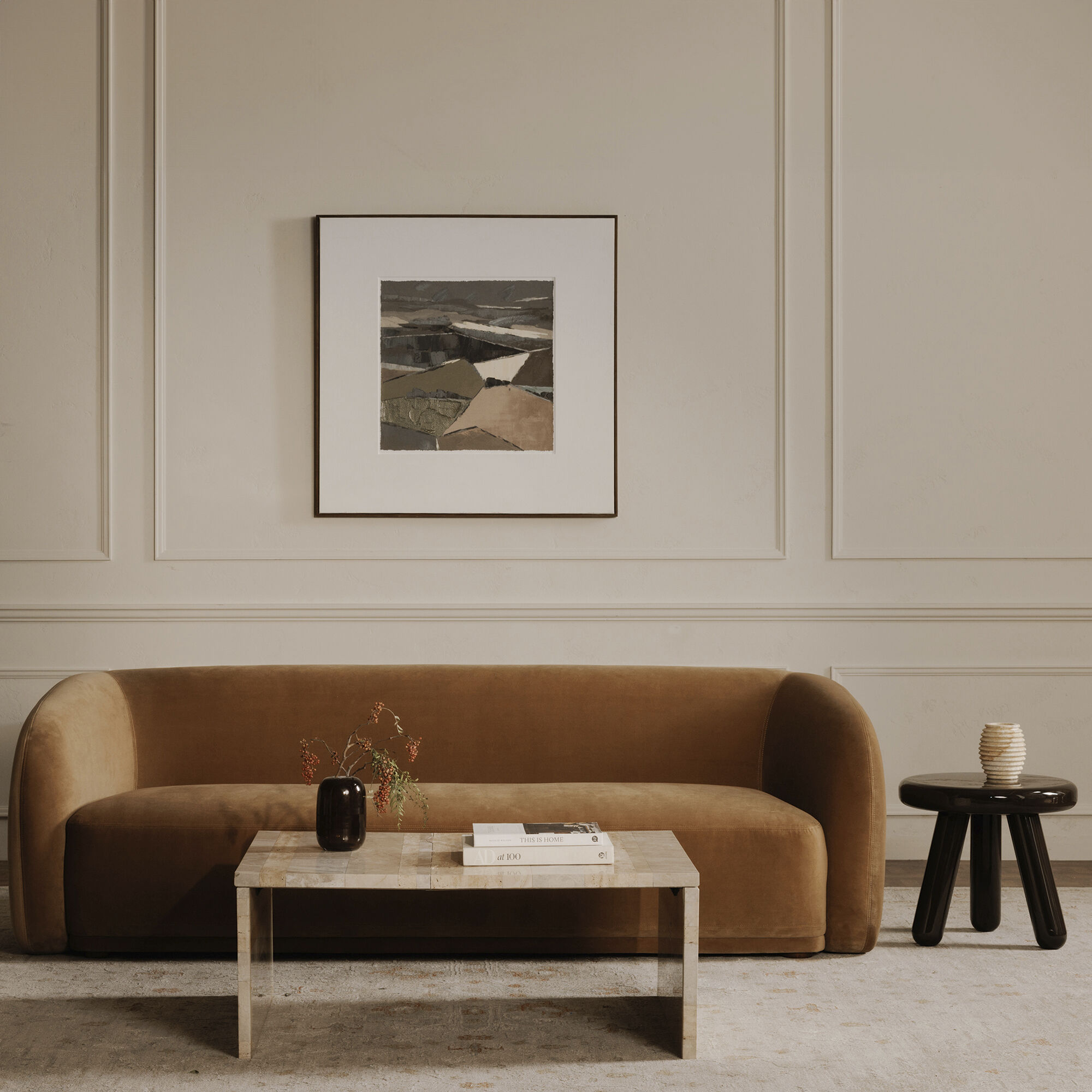 Rosa 40 X 30 inch Multicolor Coffee Table