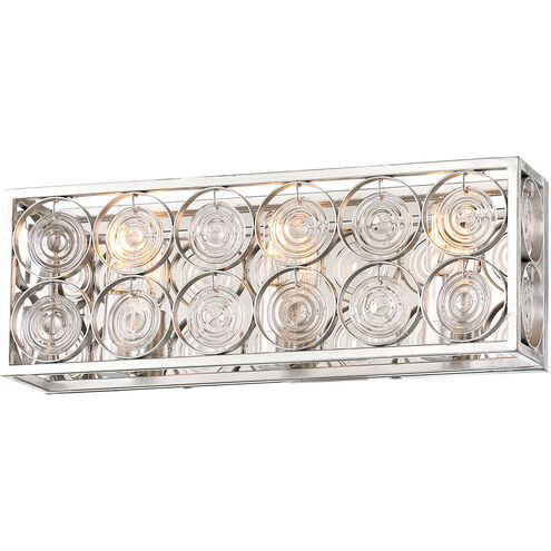 Culture Chic 3 Light 19 inch Catalina Silver Bath Light Wall Light