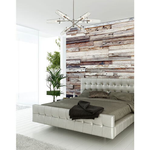 Valante 6 Light 55 inch Satin Nickel Chandelier Ceiling Light