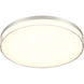 Vantage LED 13 inch Brushed Nickel Flush Mount Ceiling Light, Outdoor