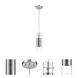 Scope 1 Light 3.25 inch Brushed Nickel Pendant Ceiling Light