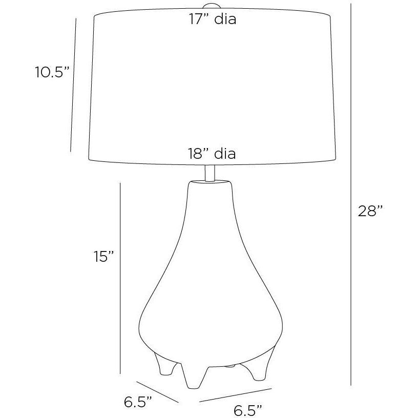 Granada 28 inch 60.00 watt Rhino and Antique Brass Lamp Portable Light