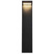 Evans 120-277V 24.00 watt Black Exterior Bollard