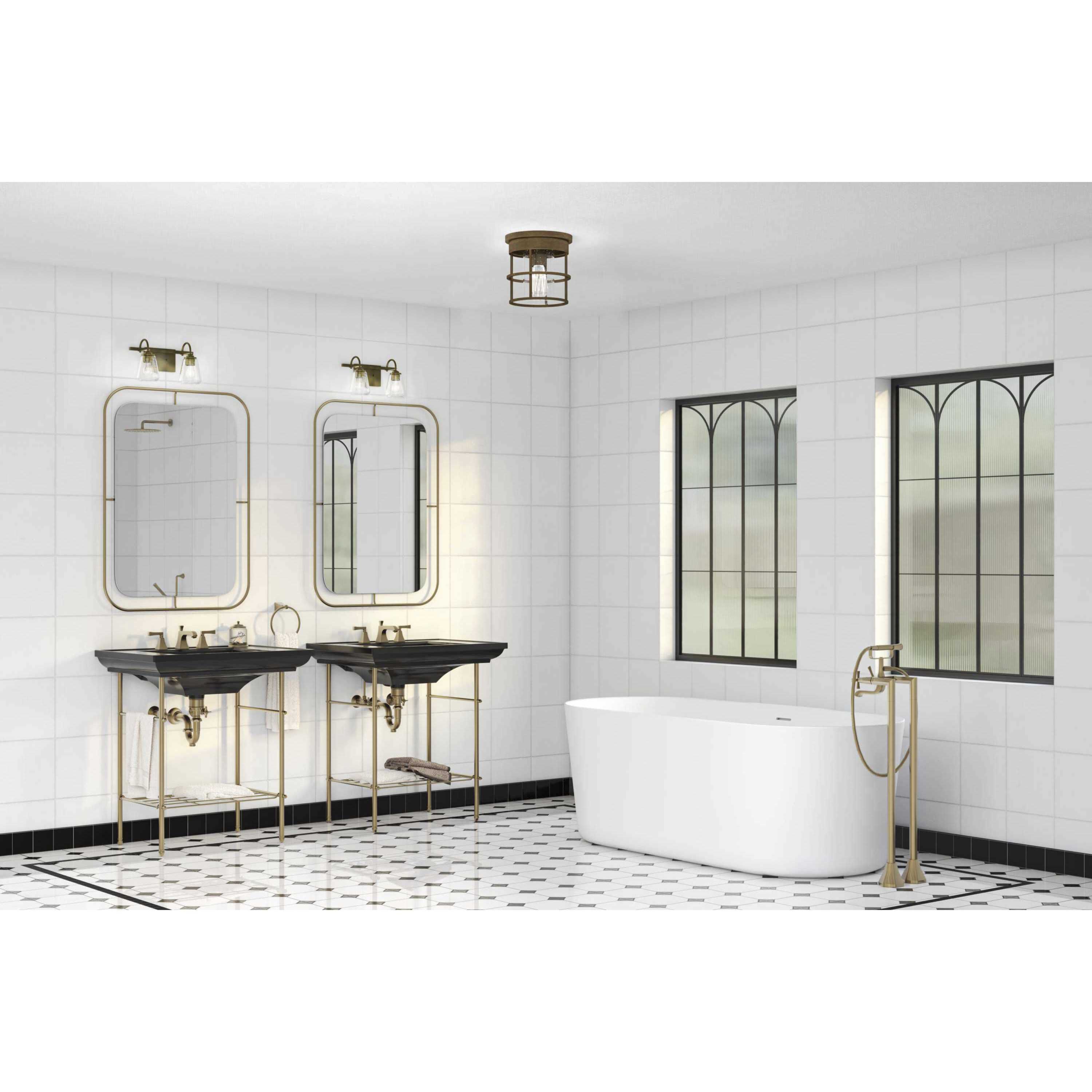 Martenne 2 Light 14 inch Aged Bronze Bathroom Vanity Light Wall Light