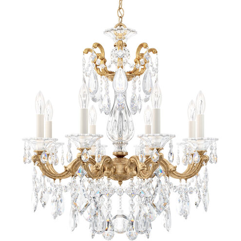 La Scala 8 Light 25 inch Etruscan Gold Chandelier Ceiling Light in Heritage, Etruscan Gold Cast