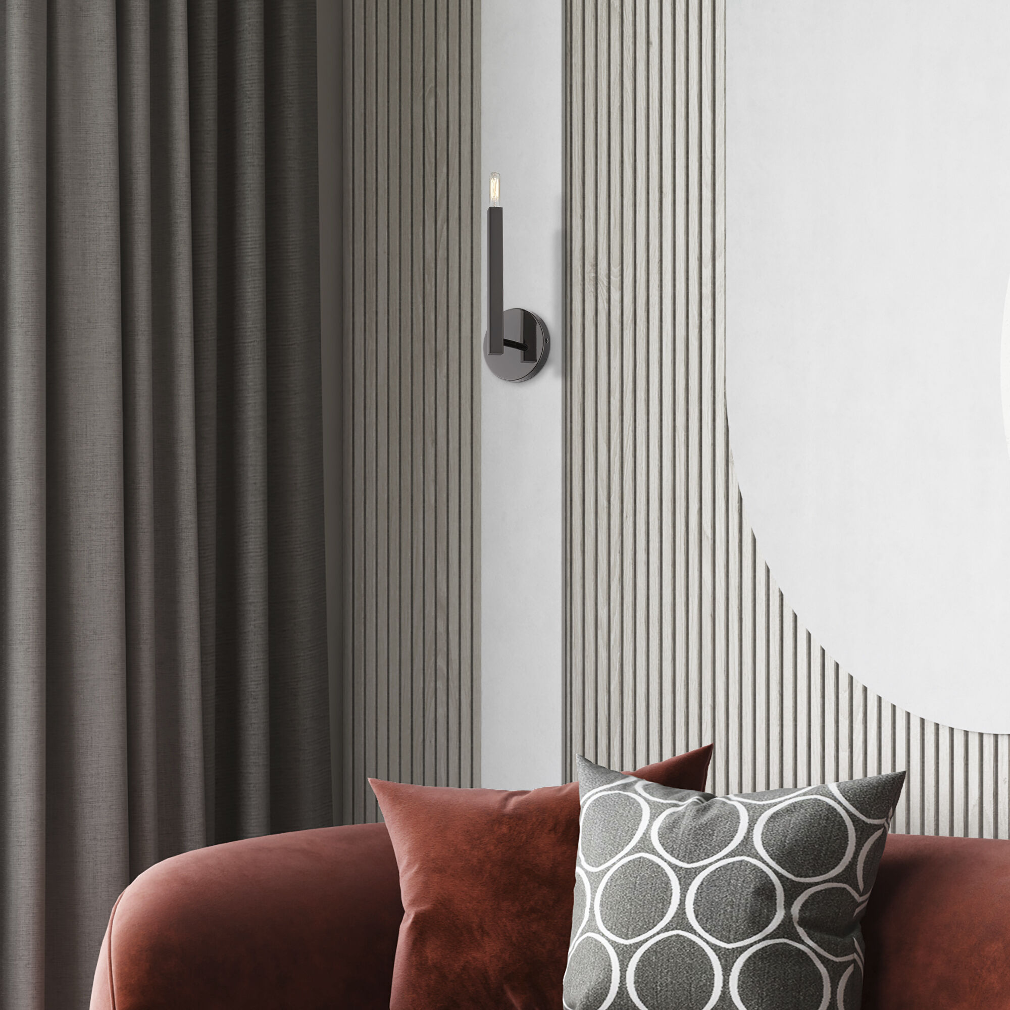 Black chrome wall lights store