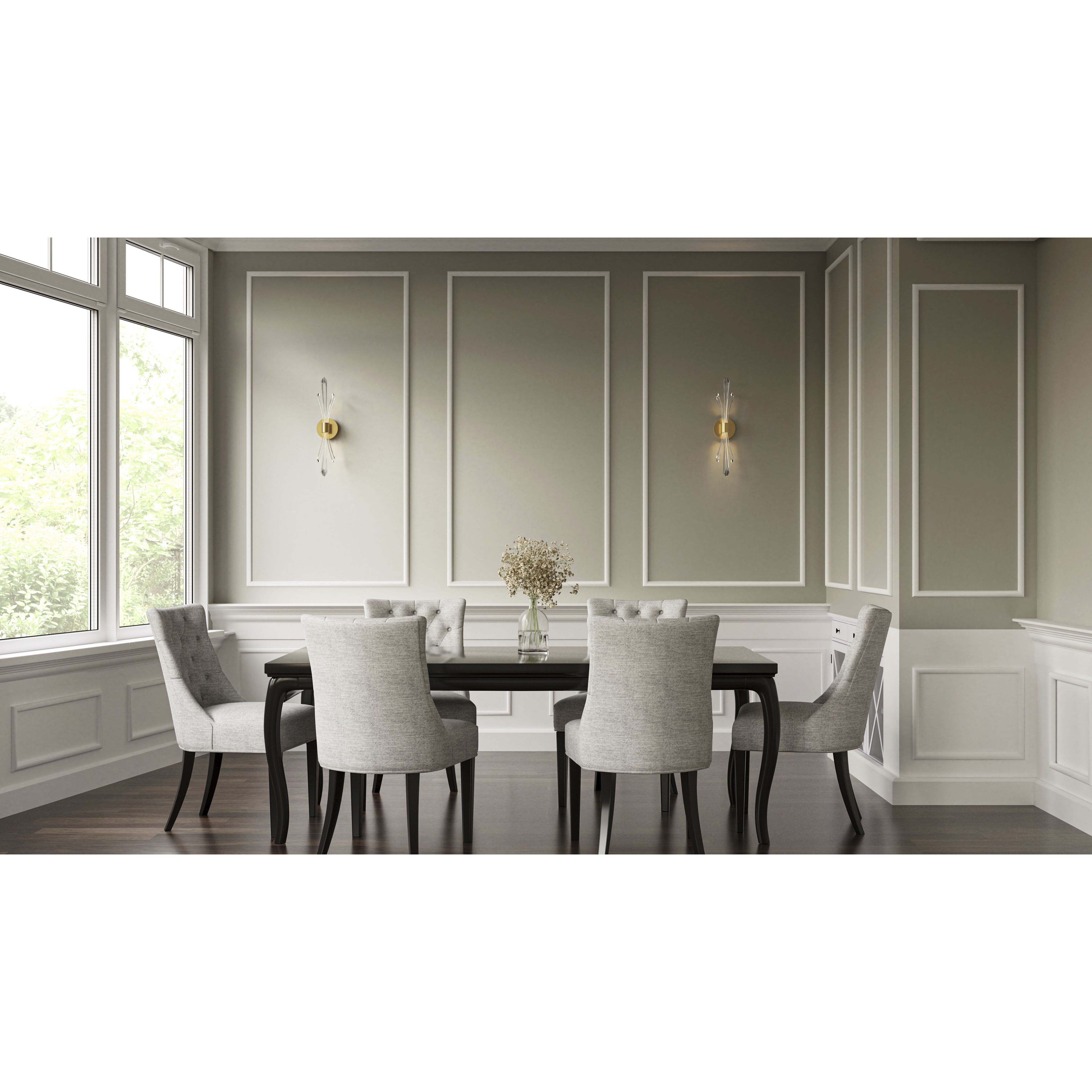 Cecily Wall Sconce Wall Light in Brushed Gold, Small