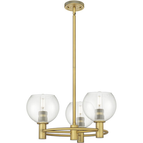 Downtown Urban Crown Point 3 Light 20 inch Brushed Brass Statement Pendant Ceiling Light