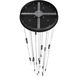 Main St. LED 22 inch Black Multi Port Pendant Ceiling Light in Frosted