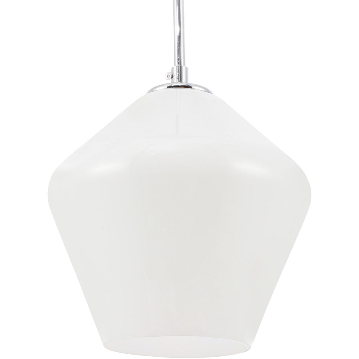 Gene 1 Light 7.9 inch Chrome Pendant Ceiling Light