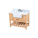 Clement 42 X 22 X 34 inch Natural Wood Bathroom Vanity Cabinet