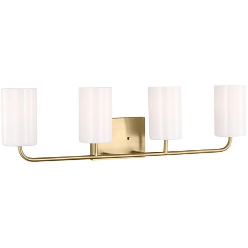 Rhett 4 Light 31 inch Satin Bronze Wall Bath Fixture Wall Light