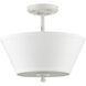 Newport 2 Light 13.5 inch Coastal Weathered White Semi-Flush Ceiling Light