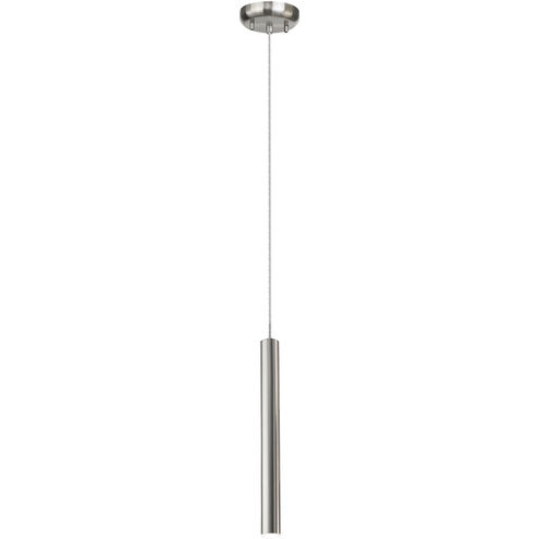 Pipeline 1 Light 1.25 inch Brushed Steel Pendant Ceiling Light