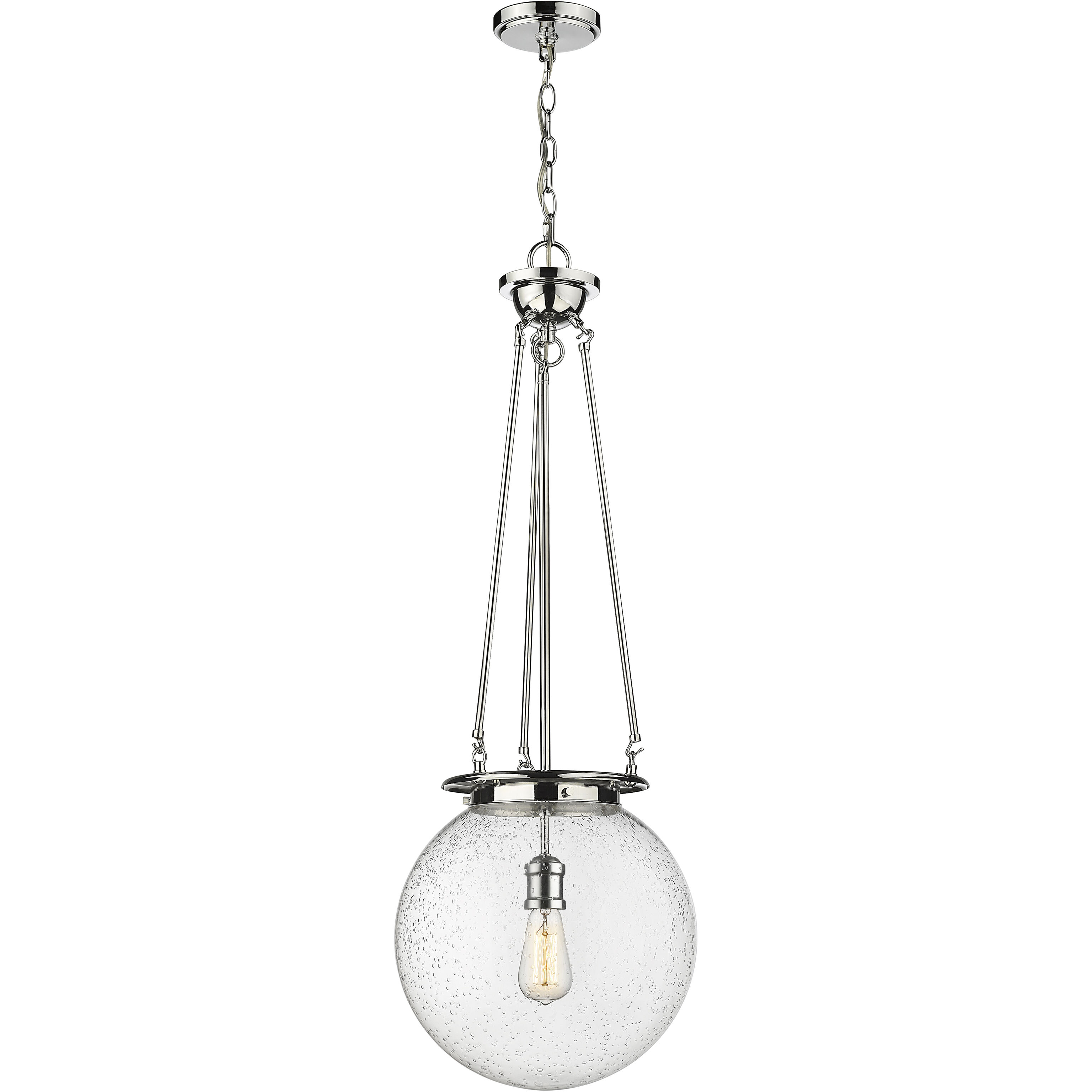 Beacon 1 Light 14 inch Polished Chrome Pendant Ceiling Light