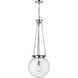 Beacon 1 Light 14 inch Polished Chrome Pendant Ceiling Light