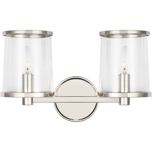 Reynolds 2 Light 14.63 inch Polished Nickel Vanity Light Wall Light