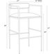 Barbana 39 inch Oxford White and Natural Iron Bar Stool