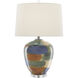 Rainbow 27.25 inch 150 watt Blue and Green and Sand and Rust and Clear Table Lamp Portable Light
