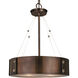 Oracle 4 Light 16 inch Satin Pewter with Polished Nickel Accents Dinette Chandelier Ceiling Light