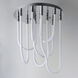 Soleil LED 20 inch Polished Chrome Flush Mount Chandelier Ceiling Light