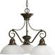 Pavilion 3 Light 24 inch Antique Bronze Chandelier Ceiling Light