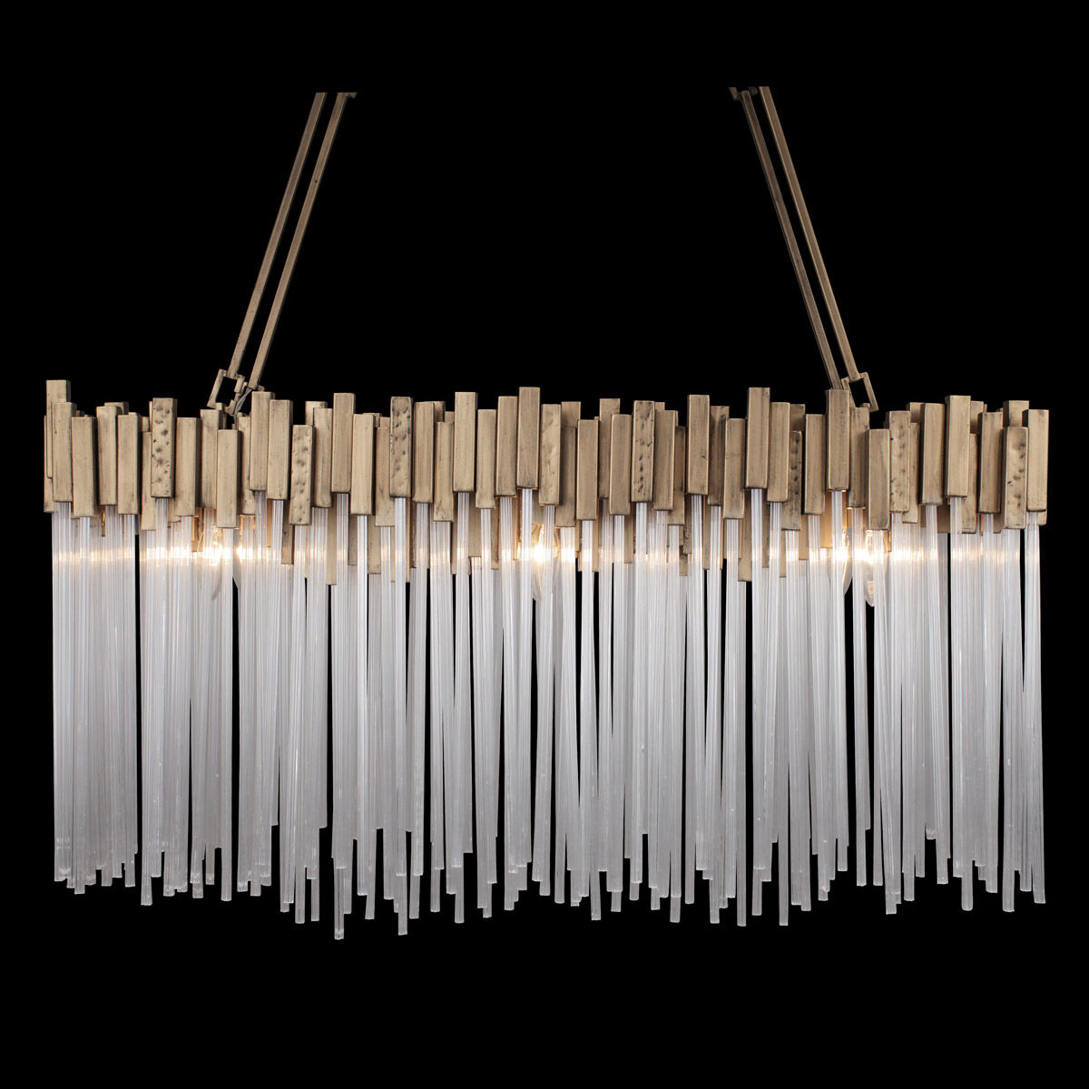 Matrix Linear Pendant Ceiling Light in Havana Gold, 6