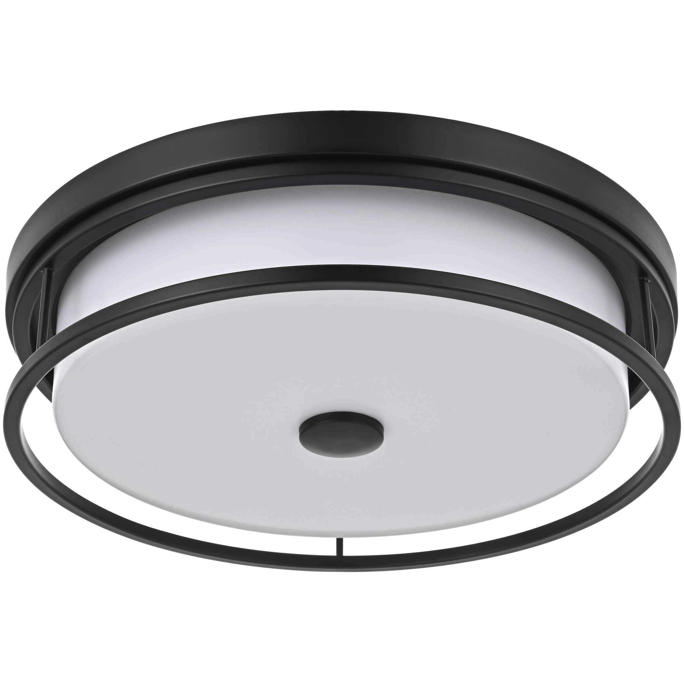 Kolson 16 inch Black Flush Mount Ceiling Light
