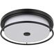 Kolson 16 inch Black Flush Mount Ceiling Light