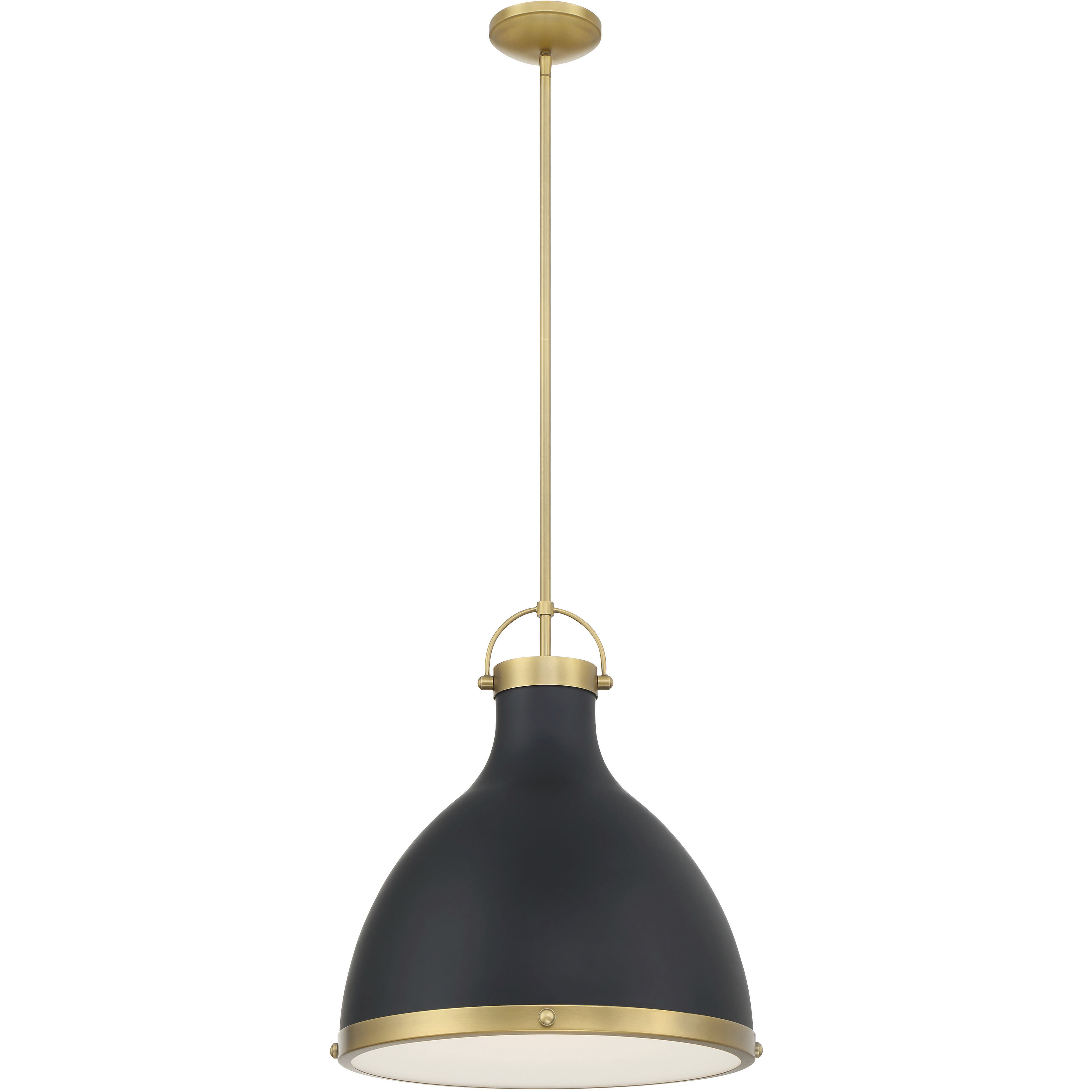 Lynk 1 Light 16.5 inch Legacy Brass and Matte Coal Pendant Ceiling Light